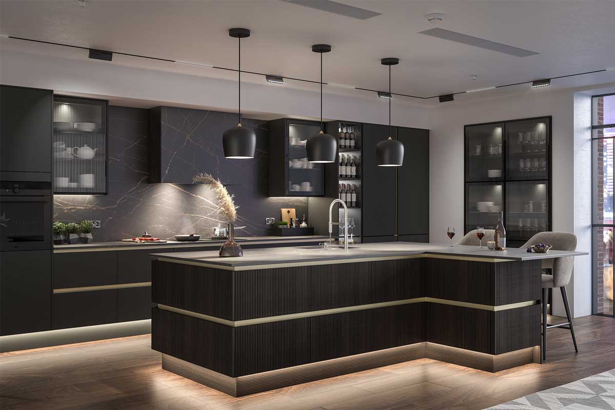 (Focus: Integration of technology, ergonomic furniture, wellness dining)