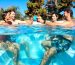 families in pool and spa home